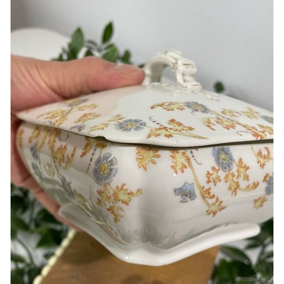 Antique Haviland Limoges Porcelain Lidded Tureen Floral Design - Picture 3 of 16